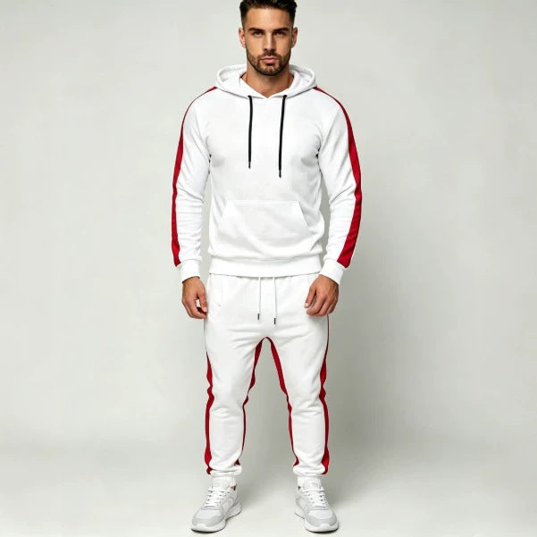 Men's Minimalist Trendy Hooded Jacket Casual Sportswear Set