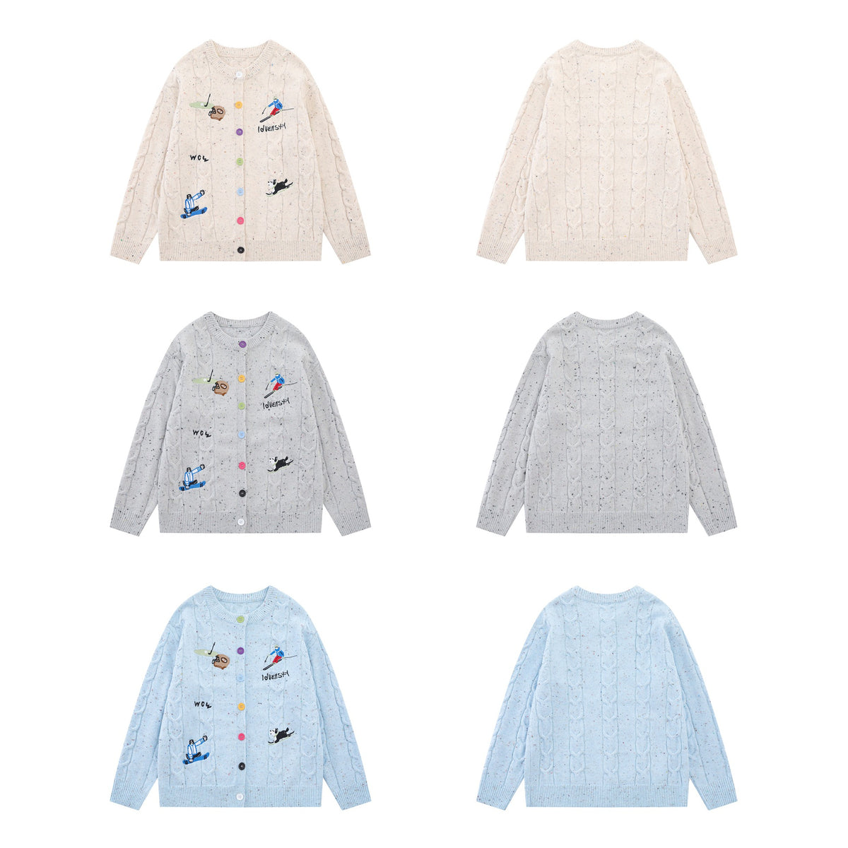 Small animal embroidery design jacket