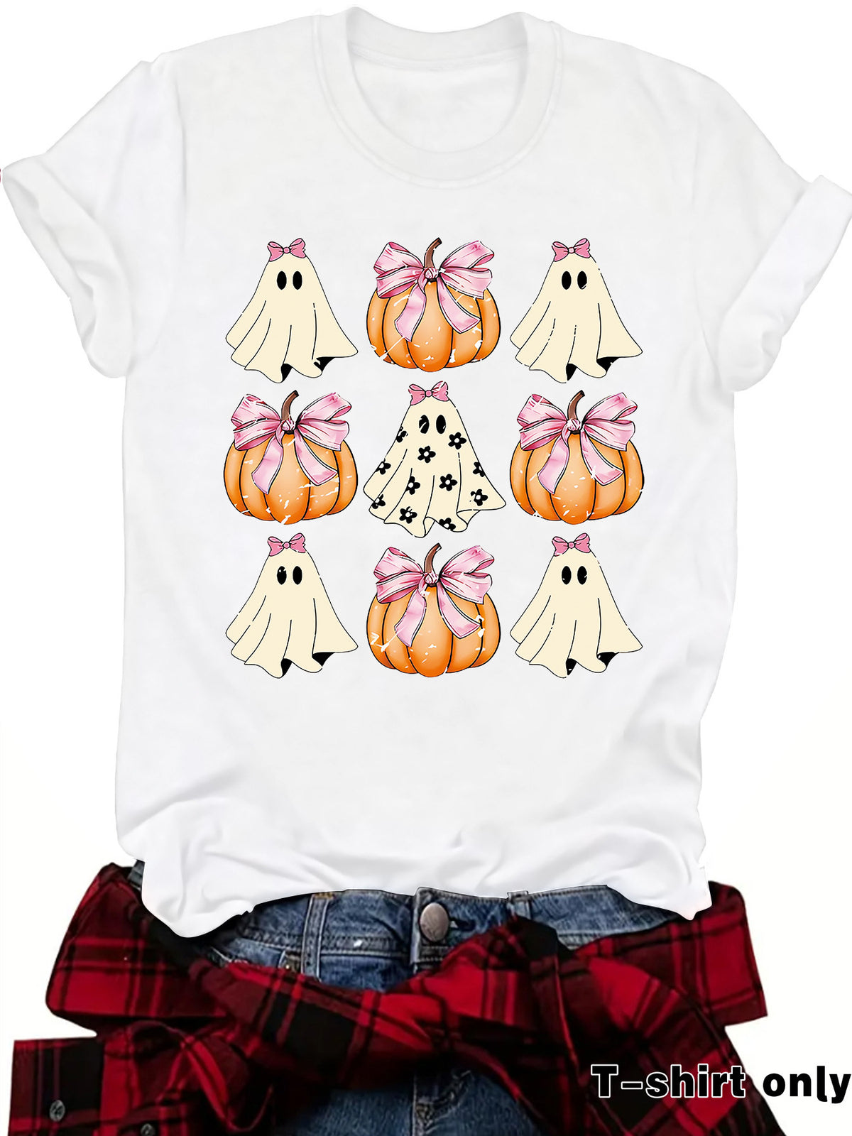 Funny Coquette Bow Pumpkin Spooky Season T-S