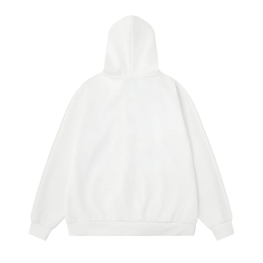 Woolen ball drawstring hooded sweatshirt