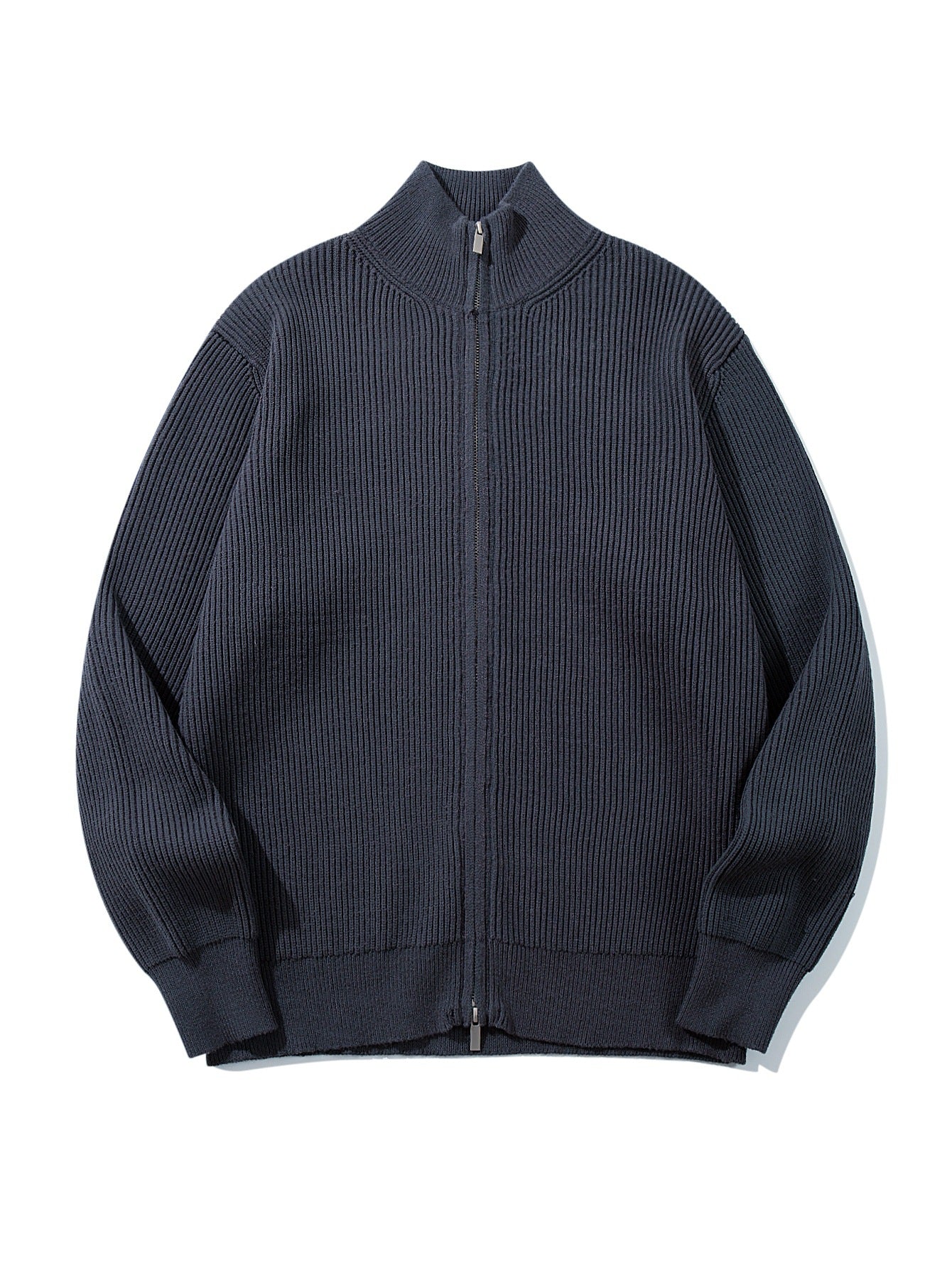 Half high collar vertical pit stripe jacket