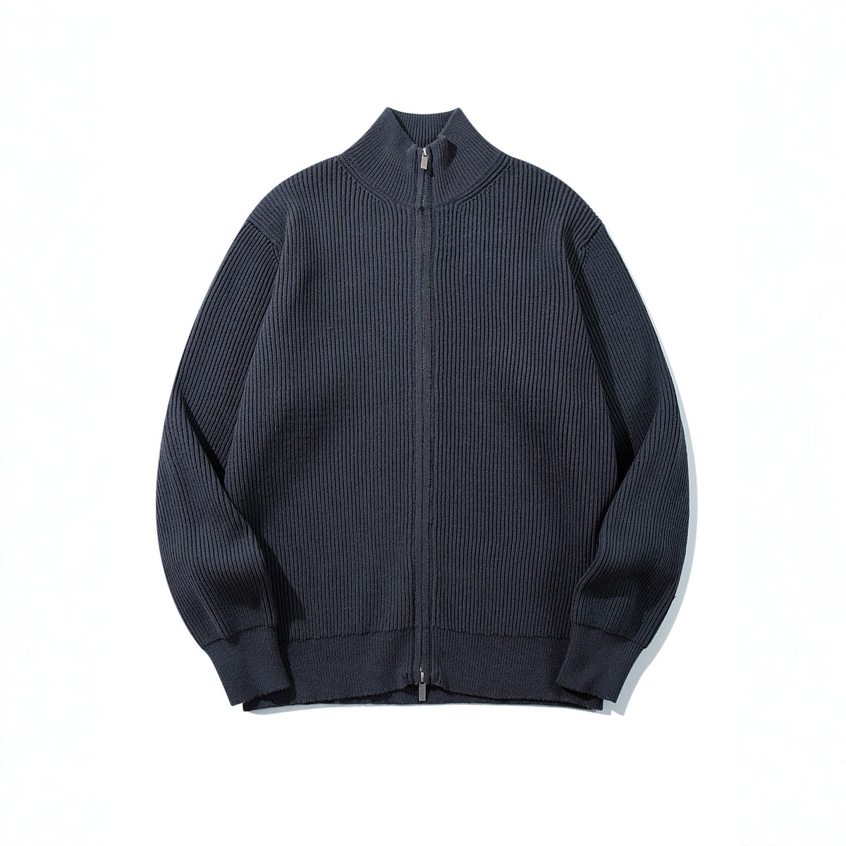 Half high collar vertical pit stripe jacket