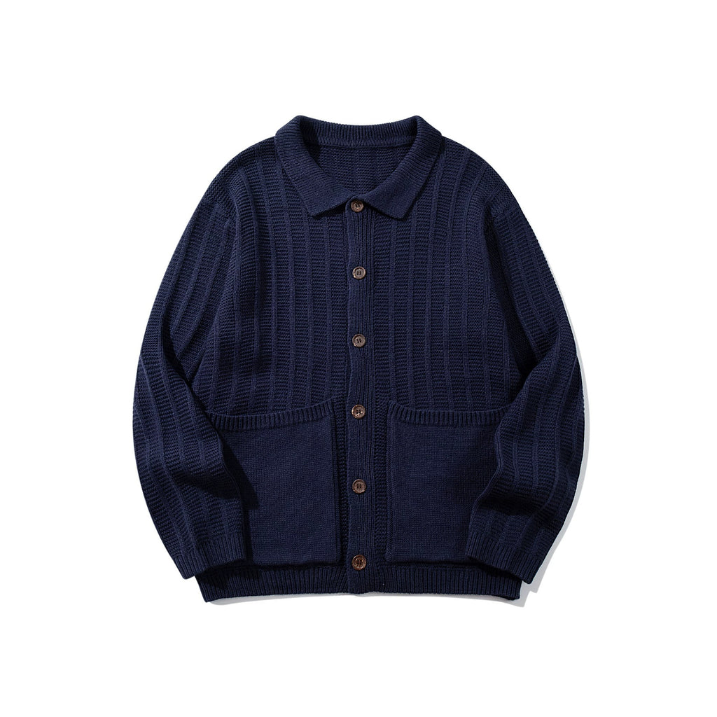 Small collar vertical pit stripe jacket