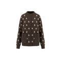 Half height collar polka dot jacket