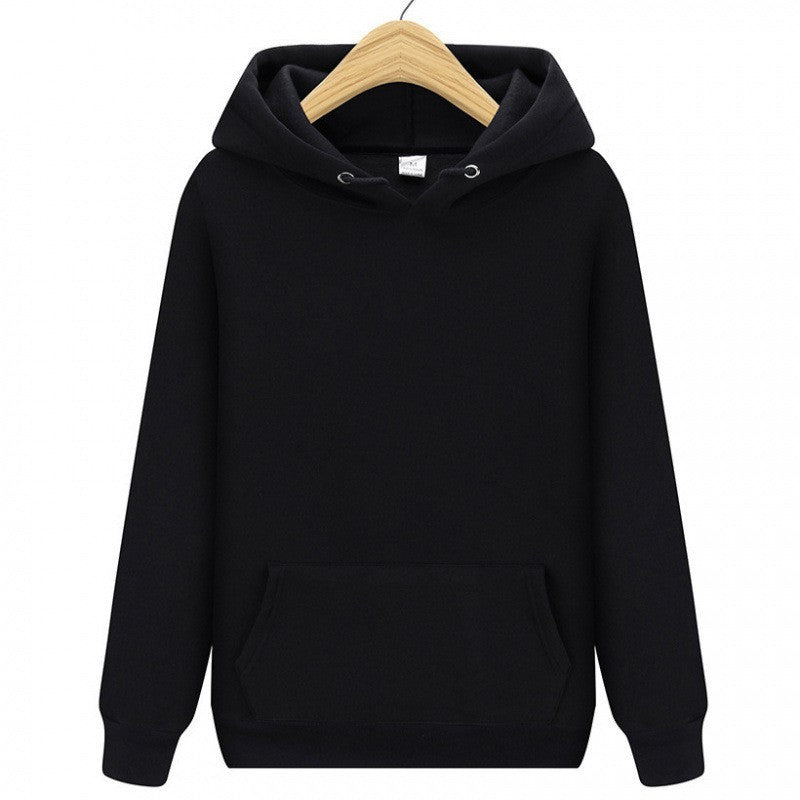 Solid Color Casual Athletic Pullover Hoodie Unisex Sweatshirt Jacket