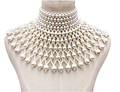 Necklace Women Pearl Body Chain Wedding Dress Accessories Necklace Cutout Dress Accessories