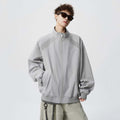 Style Splicing Long Sleeve Three-Proof Zipper Stand Collar Slim Fit Jacket