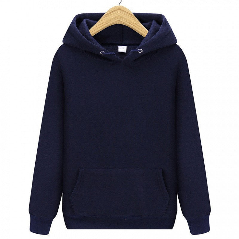 Solid Color Casual Athletic Pullover Hoodie Unisex Sweatshirt Jacket