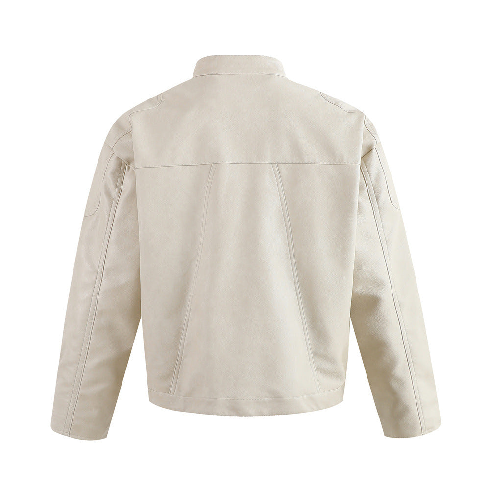 PU leather jacket jacket