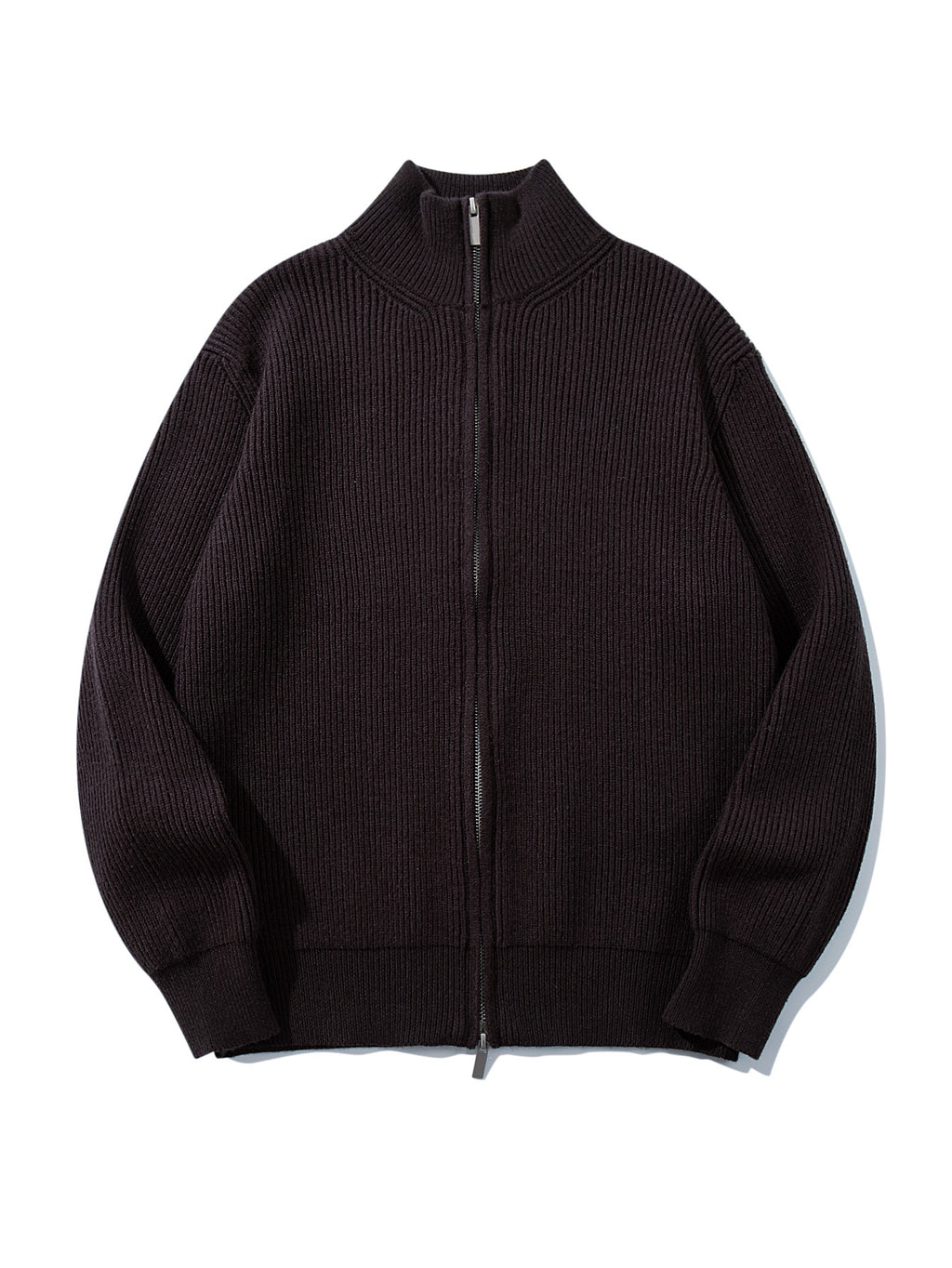 Half high collar vertical pit stripe jacket