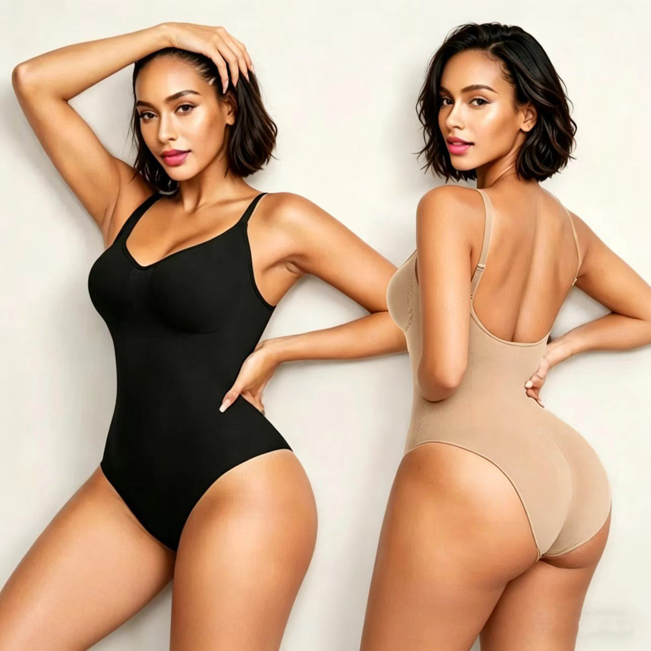 Seamless Skims Style Shapewear Cami, Sleeveless Bodycon Top with Tummy Control &amp; Butt Lift