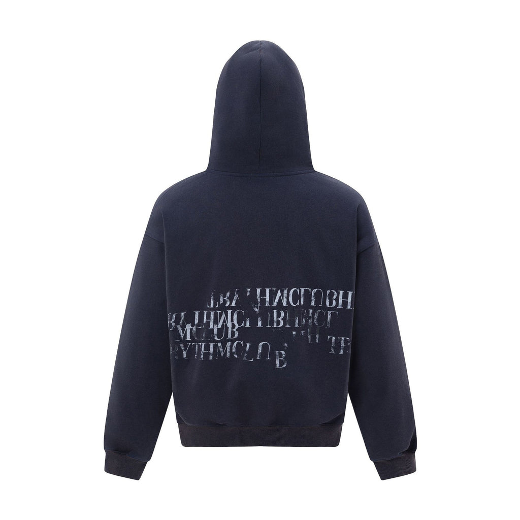 Letter hooded loose hoodie