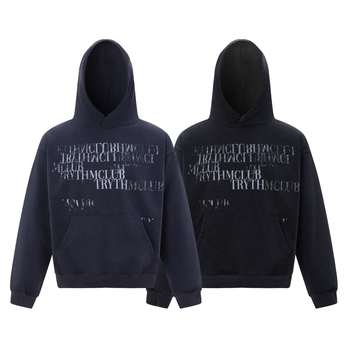 Letter hooded loose hoodie