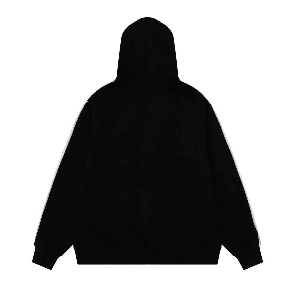 Woolen ball drawstring hooded sweatshirt