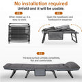 Adjustable Portable Folding Chair Space Saving with Side Pocket for Bedroom Office Outdoor Camping Compact