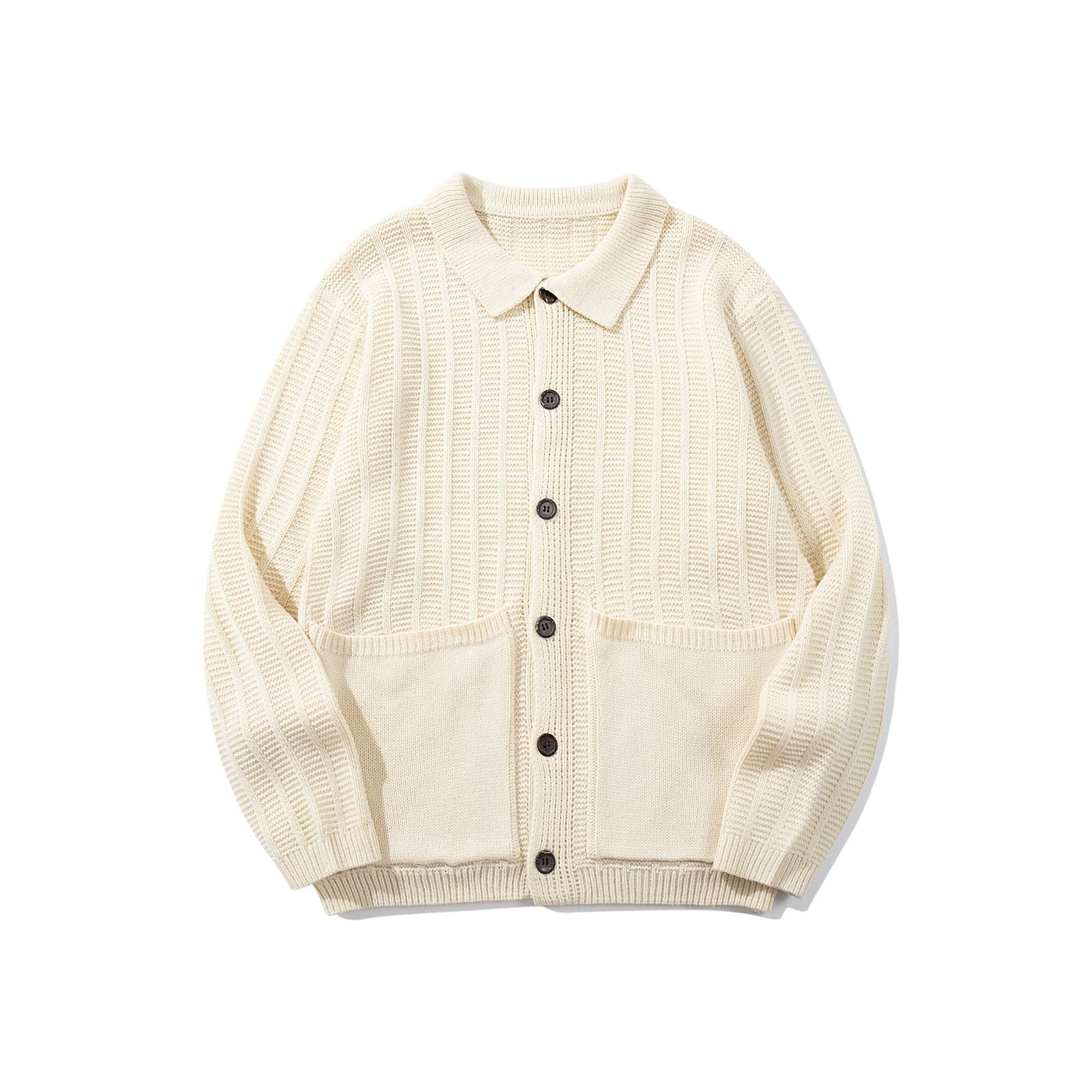 Small collar vertical pit stripe jacket