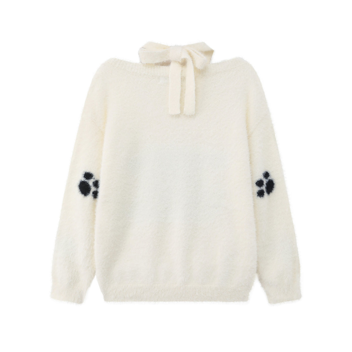 Spotted puppy jacquard sweater
