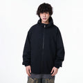 Men's High Street Solid Color Hooded Outdoor Cargo Jacket