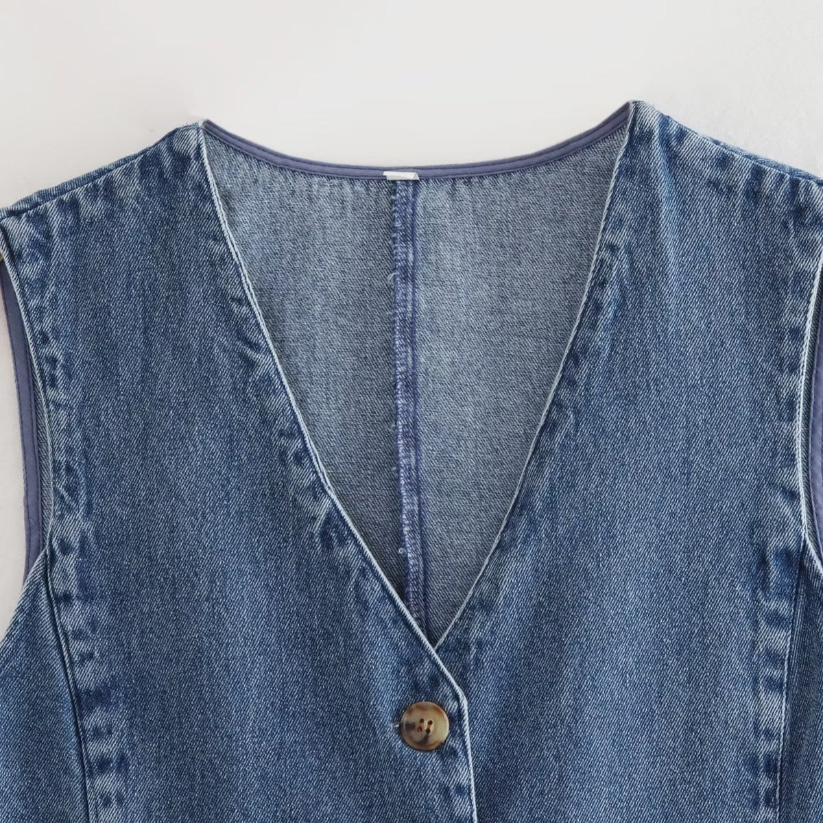 European and American style women's clothing denim vest women