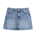 Making vintage accessories including hip hugging denim skirt for women