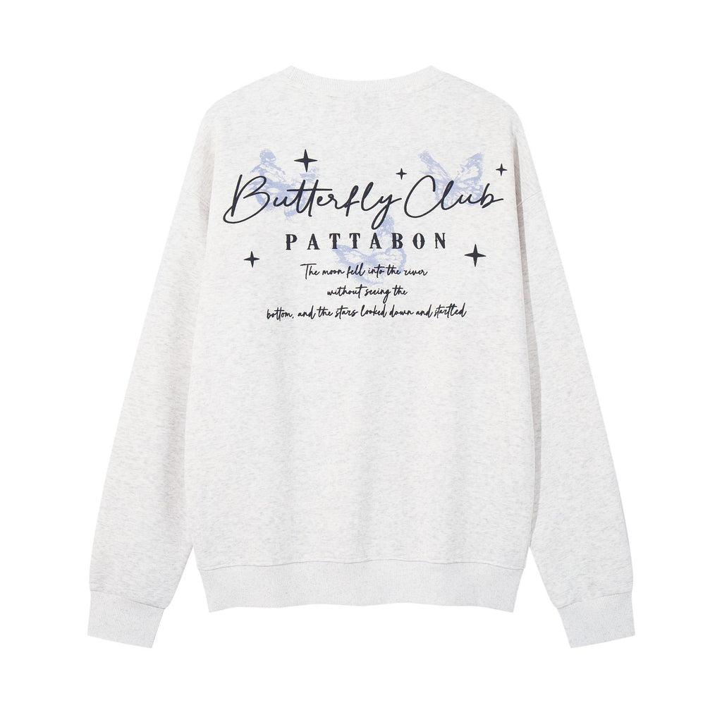 Foam letter printed hoodie