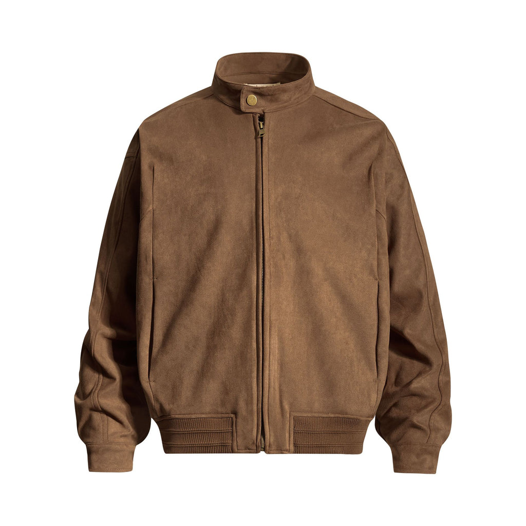 Side seam pocket ribbed design jacket