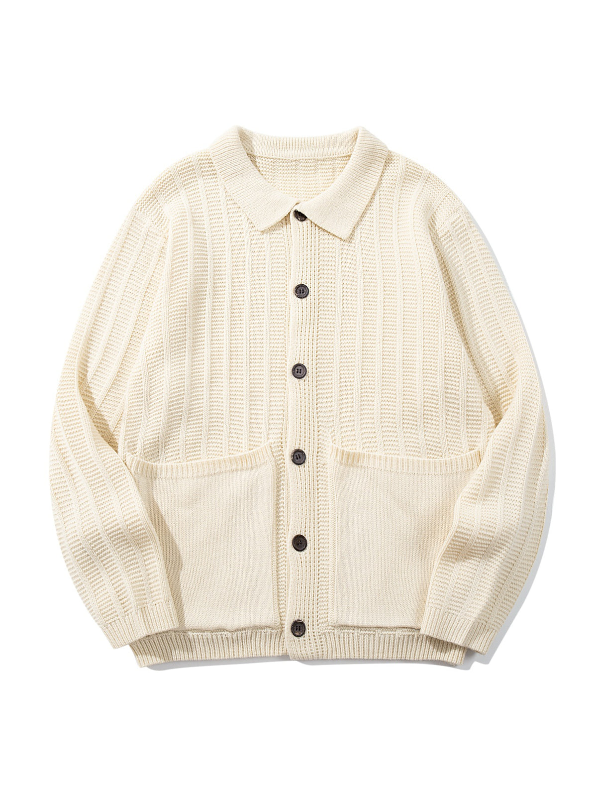 Small collar vertical pit stripe jacket