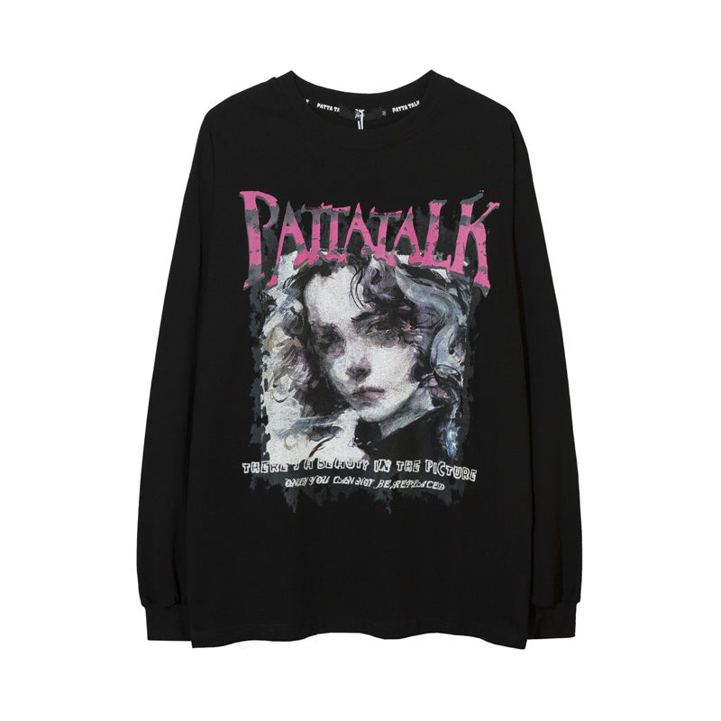 Character printed hoodie