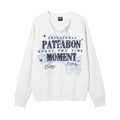 Foam letter printed hoodie
