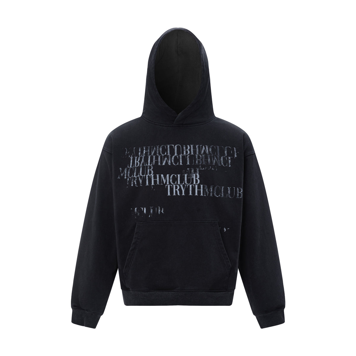 Letter hooded loose hoodie