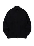 Half high collar vertical pit stripe jacket