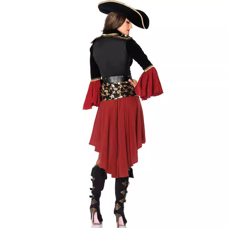 Pirate Costume for Women S-3XL, Sexy Pirate Outfit for Halloween Cosplay