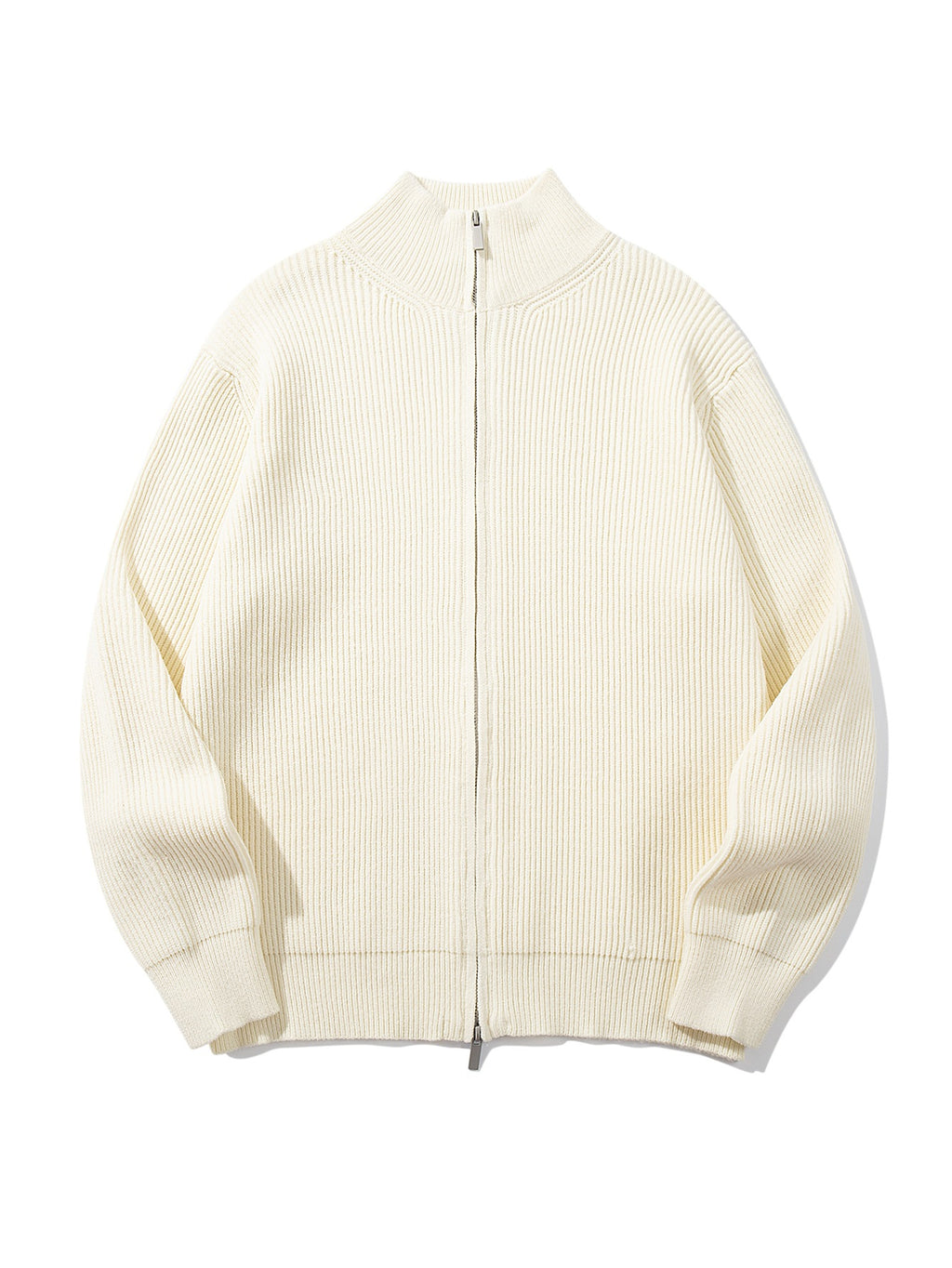 Half high collar vertical pit stripe jacket