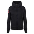 Slim fit hooded zipper sweatshirt jacket for women
