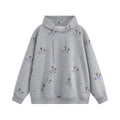 Full print simple pen dog hoodie