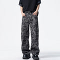 Camouflage curved knife casual loose silhouette pants