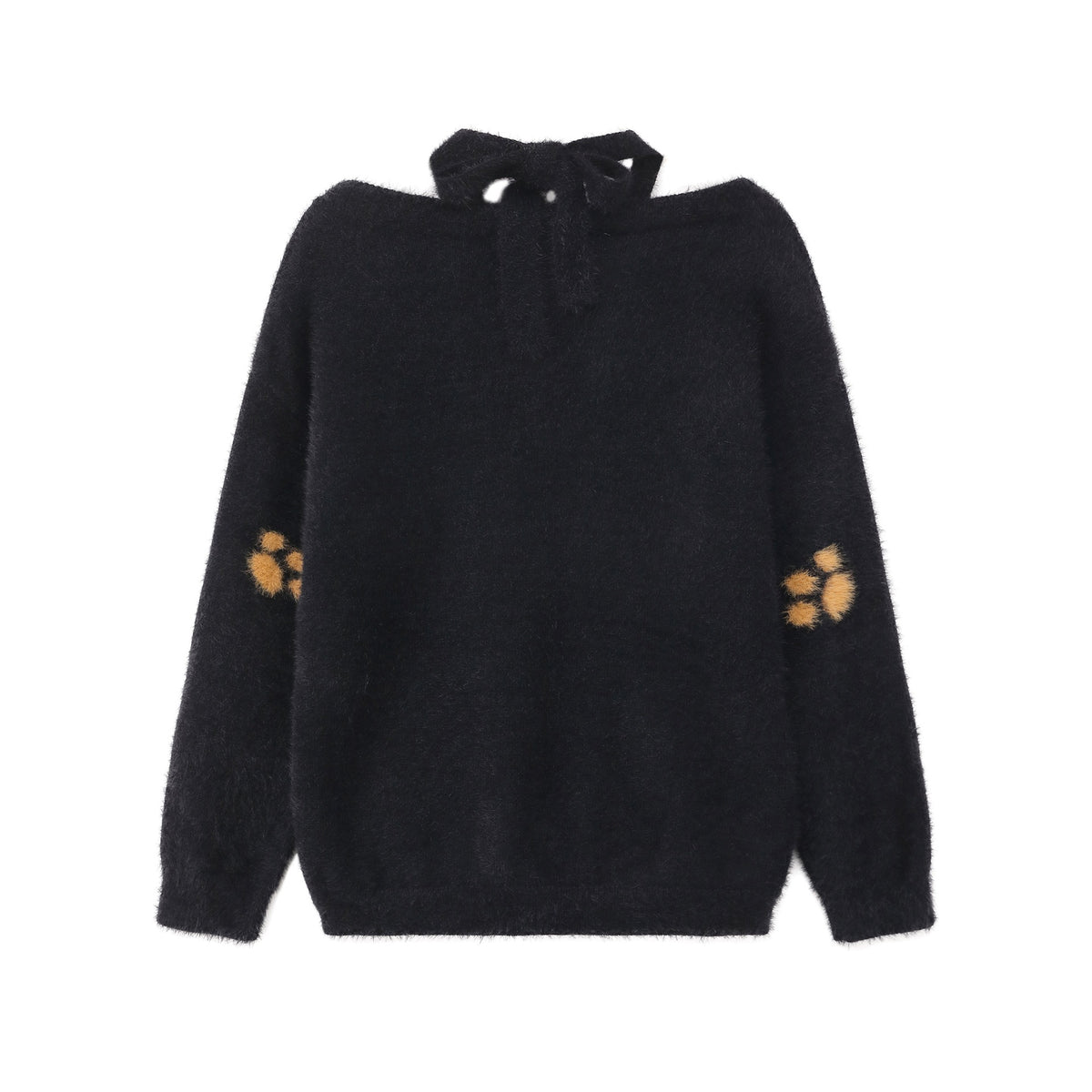 Spotted puppy jacquard sweater