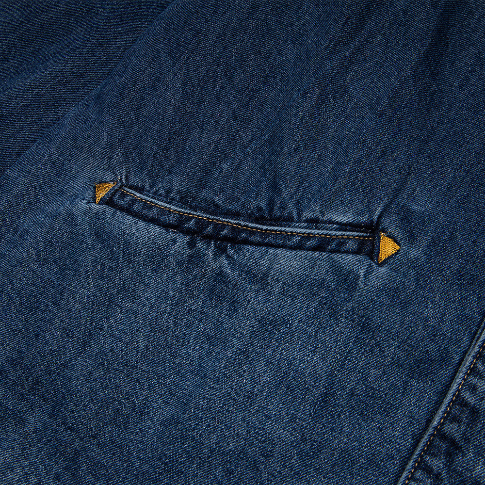 Deconstructed splicing loose collar jacket