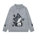 Fun Pixel Style Dog Sweater Knitted Sweater